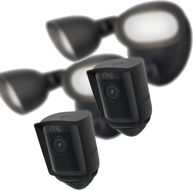 2-Pack Silicone Skin Case for Ring Floodlight Cam Pro with UV & Weather Prote... gallery