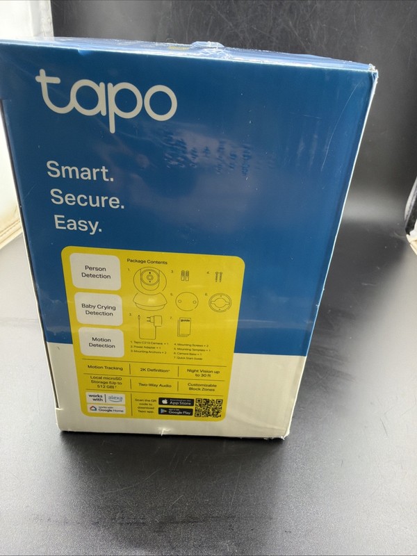 NEW - TP-Link Tapo C210 2K Pan Tilt Wi-Fi Security Camera - White gallery