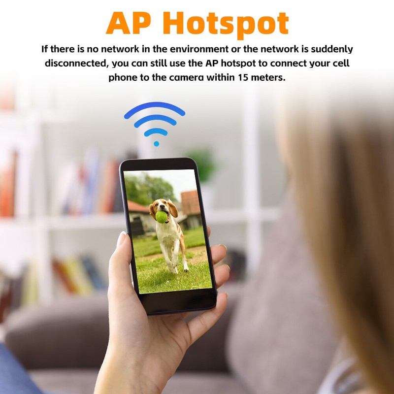 5G 1080P 360° Camara De Seguridad WIFI Inalambrica Para Casa Exterior Con Audio gallery