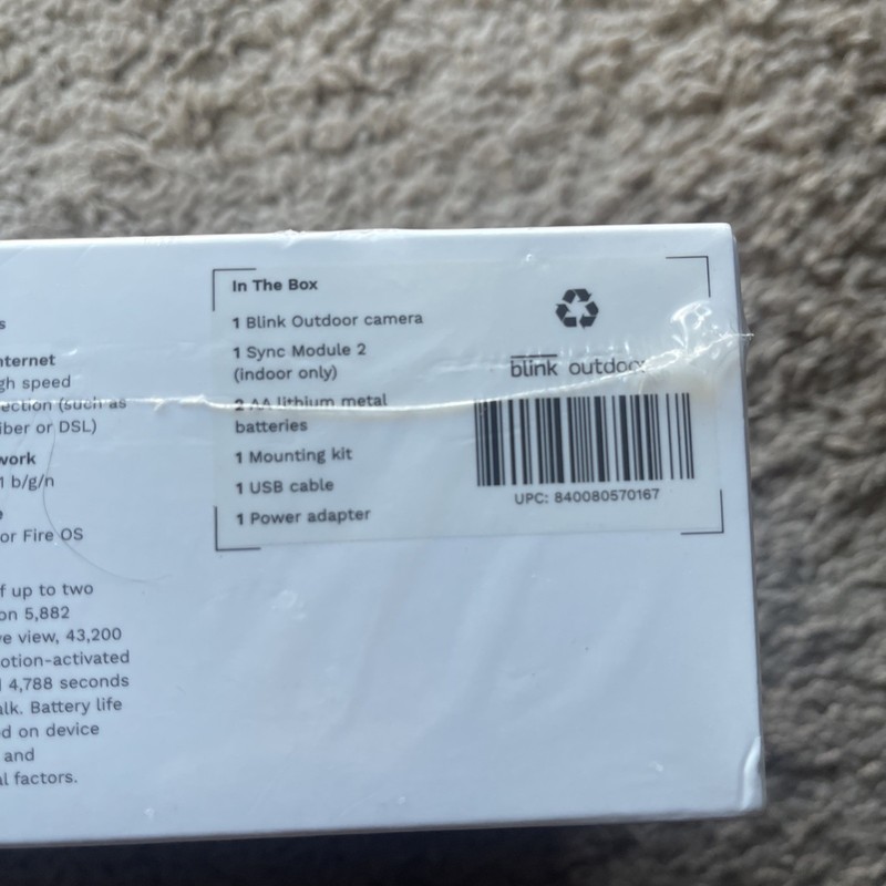 Blink Outdoor (3rd Generation) Security Camera Battery Powered NEW Sealed BOX gallery