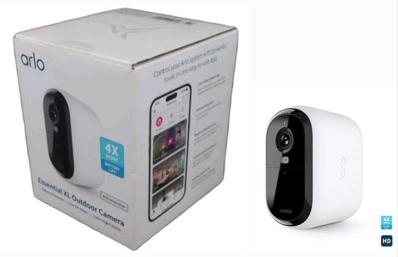 Arlo Essential XL HD 2nd Gen Outdoor Wireless Security Camera 1080p Surveillance