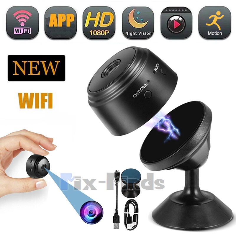 Tiny Smart Wireless Camera DVR Night Vision Wifi IP Home Security Surveillance