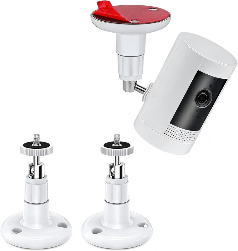 Heavy Duty Adjustable Wall Mounts for Cameras Indoor and Outdoor 2 Pack