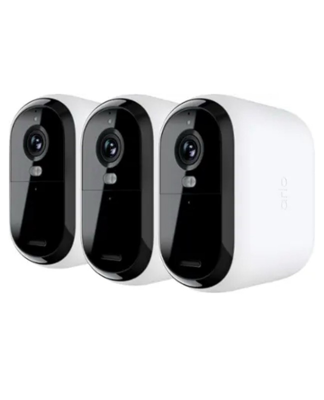 Arlo Essential XL 3 Camera Outdoor Wireless 2K Security System 2nd Gen White