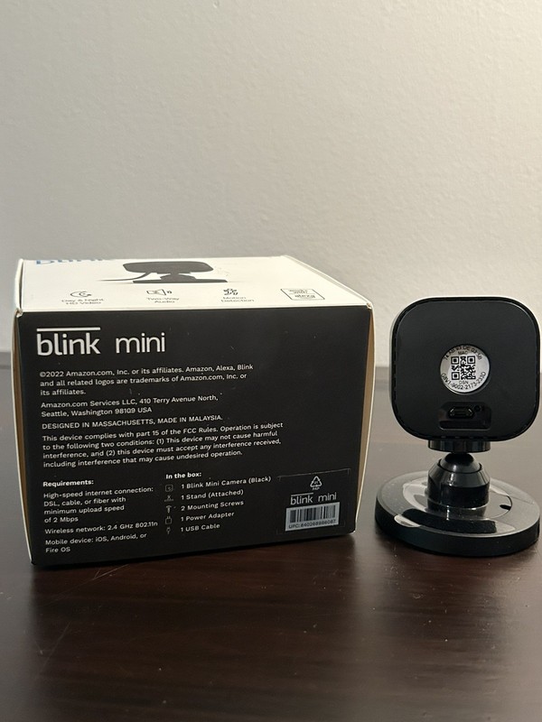 Blink Mini Indoor 1080p Wi-Fi Security Camera BCM00300UB - Black gallery
