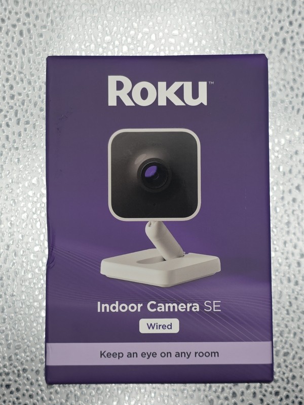 Roku Indoor Camera 2024 – Home Security (1-Pack) – Wired Security Camera W/ 1080