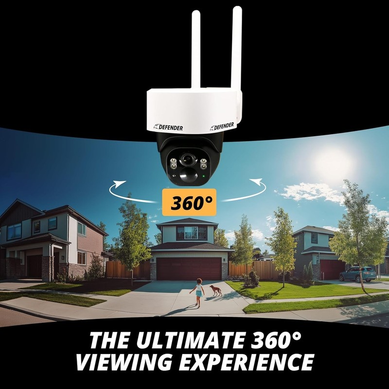 Defender 4G LTE 2K+ AI Frontier PTZ Wireless Outdoor Security Camera eSIM Includ gallery