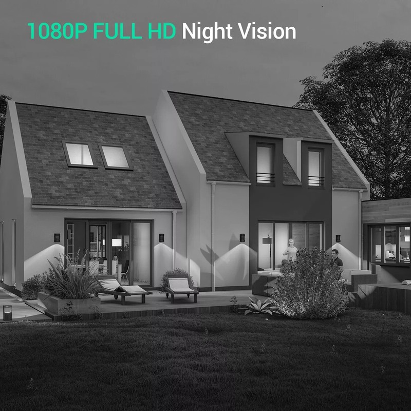 Outdoor Home Waterproof HD 1080P CCTV Security Camera Night Vision Bullet Cam gallery