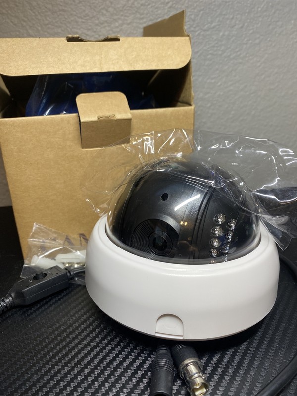 New IS-FD1101 3.6mm Coaxial Security Camera untested
