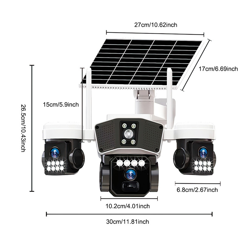 Solar Security WIFI Camera Outdoor Motion Tracking Night Vision Surveillance LOT gallery