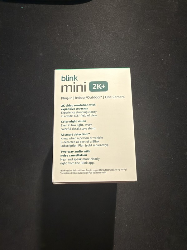 Blink Mini 2K+ Indoor Outdoor Security Camera White 2K HD Plug-In New gallery
