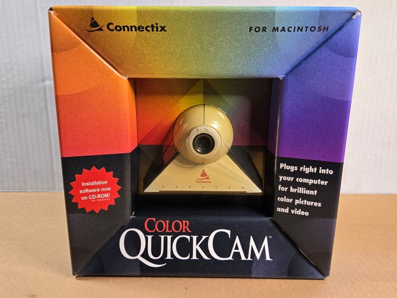 Connectix Vintage Color QuickCam Camera For Macintosh – NEW SEALED BOX