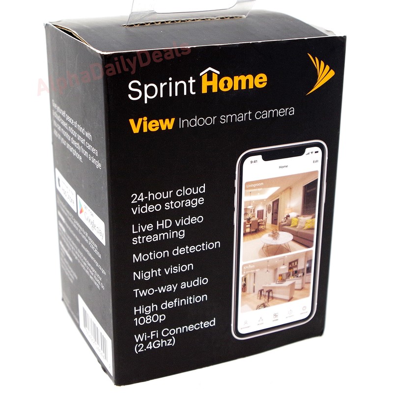 Sprint Home View Indoor Live HD 1080 Wi-Fi Smart Security Camera gallery