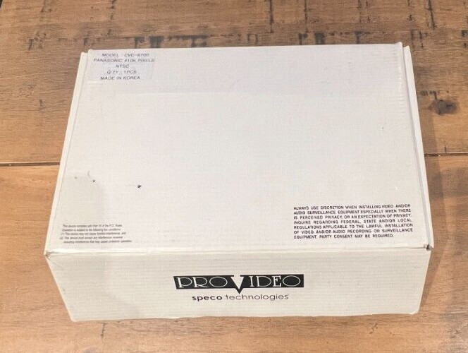 Pro Video Speco Technologies Model CVC-6700 Panasonic 410K Pixels NTSC Q’TY 1PCS