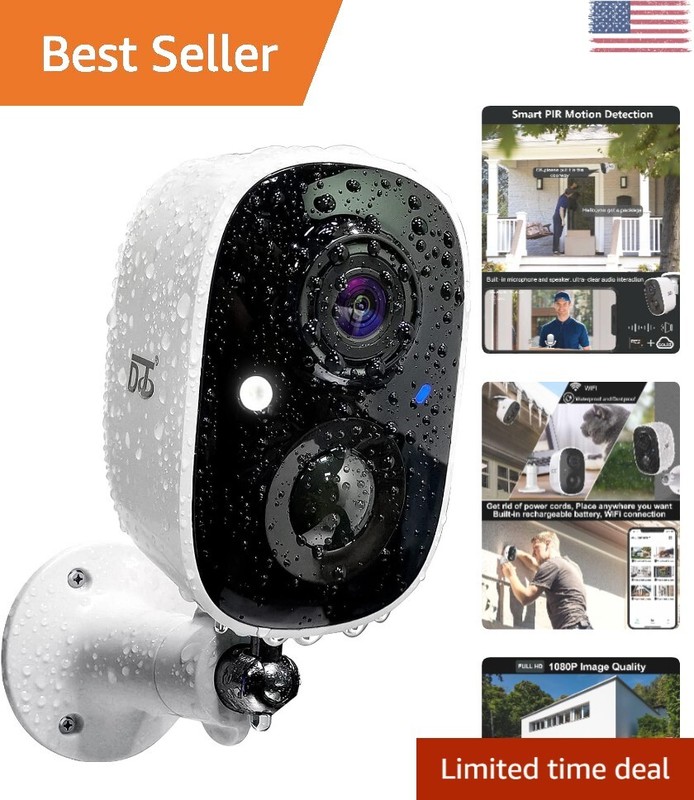 1080P WiFi IP Surveillance Camera – Night Vision/Motion Detection/Siren Alarm