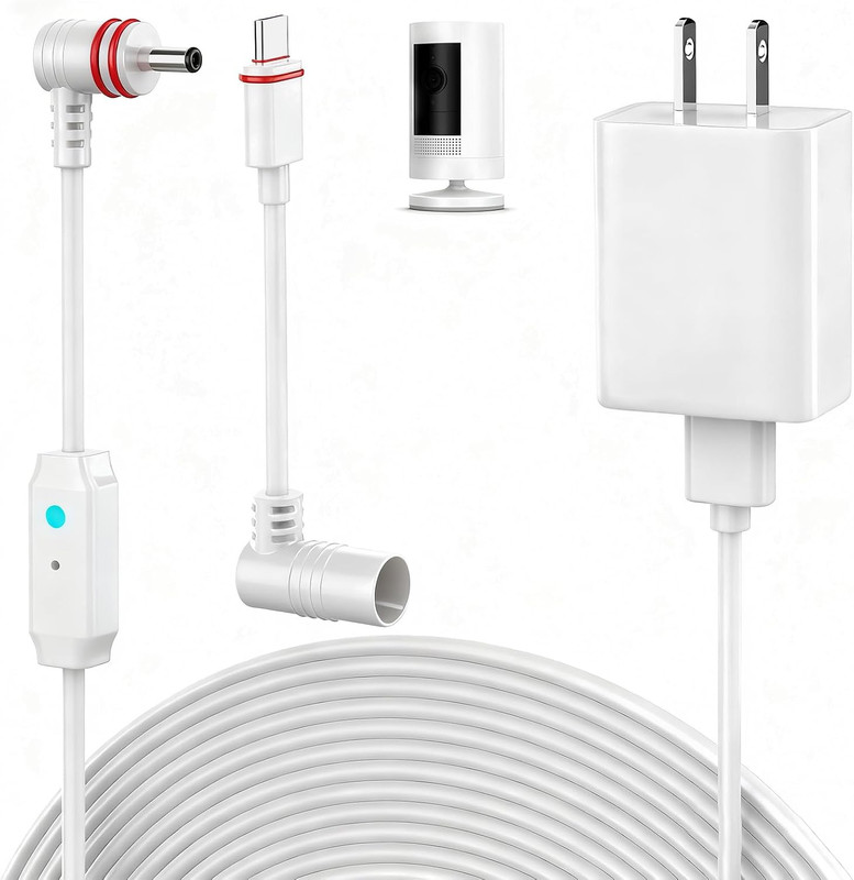 25FT Power Cord Compatible with Ring Spotlight Cam Pro(Battery), Stick up Cam Ba gallery