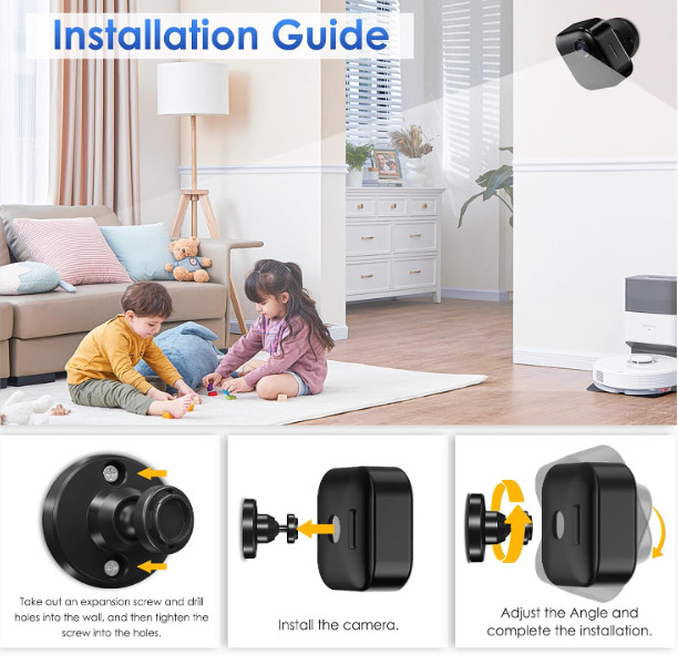 3-Pack Adjustable Wall Mount for Outdoor & Indoor Security Cameras gallery