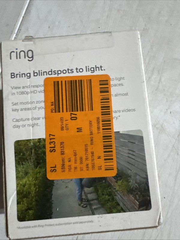 Ring Spotlight Cam Outdoor Battery Powered Security Camera - Black gallery
