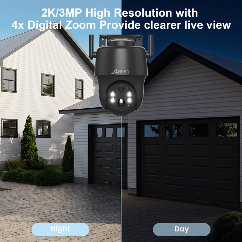 ANRAN 4G LTE Cellular Solar Security Camera Wireless Outdoor No WiFi,Waterproof gallery