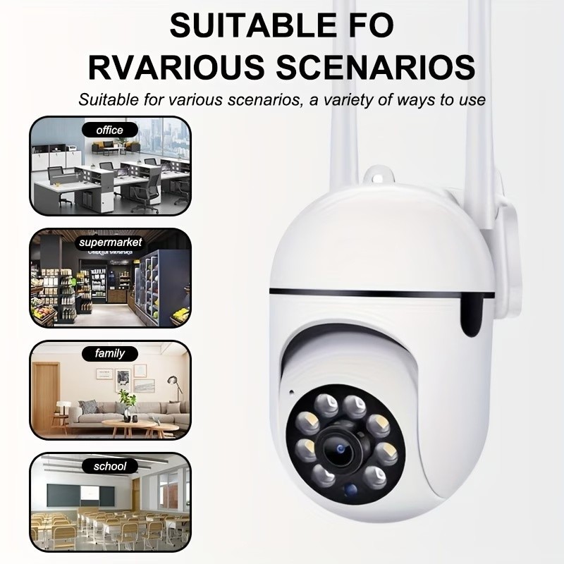4Pcs WiFi Cameras, 1080P HD, Two-Way Audio, Night Vision, IP54 Waterproof gallery