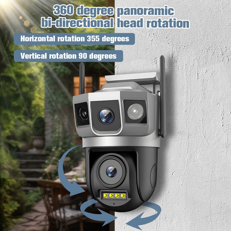 Camara De Seguridad HD WIFI Inalambrica 360° Para Casa Exterior 1080P Con Audio gallery