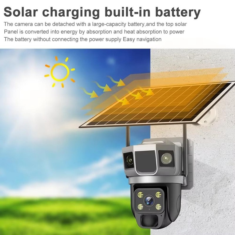 WiFi/4G Solar Surveillance Cam – HD Night Vision, Waterproof gallery