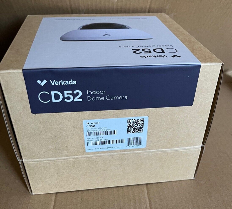 Verkada CD52 Indoor Dome Camera, 5MP, Zoom Lens, 256GB of Storage CD52-256-HW gallery
