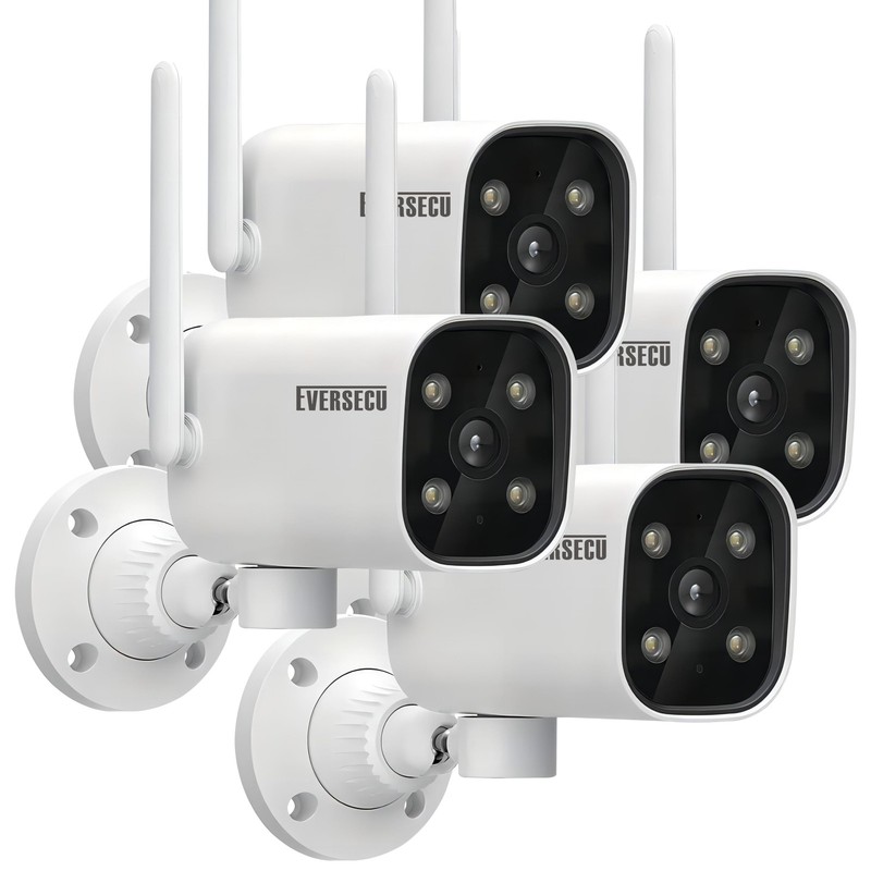 2K WiFi PTZ Bullet Camera, Outdoor/Indoor, Pan/tilt, 2-Way Audio, Night Visio…