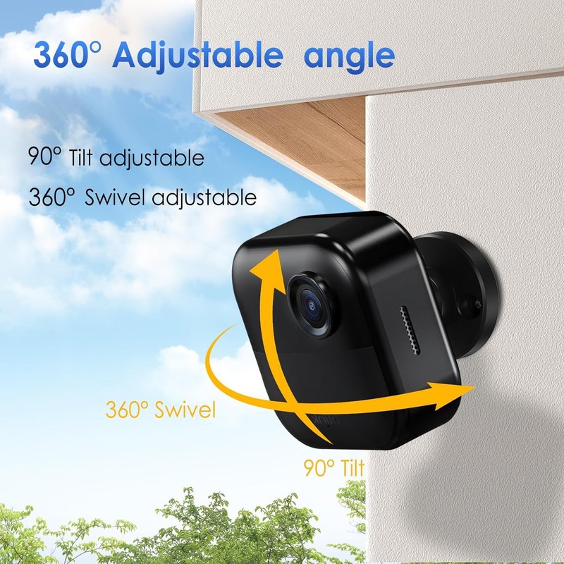 Blink Outdoor Camera Mount 360 Adjustable 3 Pack Black gallery