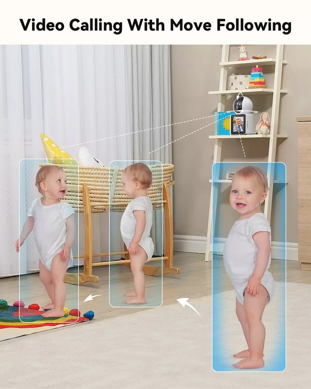 Security Camera 1080P Monitor Free APP Wireless Two Way Audio Call Pet Friendly gallery