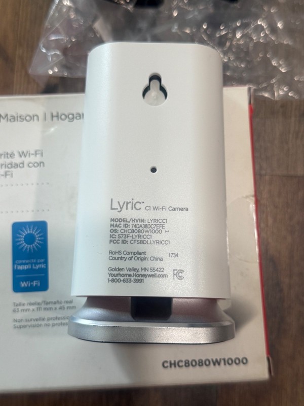 Honeywell Lyric C1 Wi-Fi Security Camera CHC8080W1000 gallery