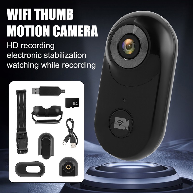 Wi-Fi Cat Dog Pet Collar HD 1080P Monitor Camera Video Recorder Mini Body Camera gallery
