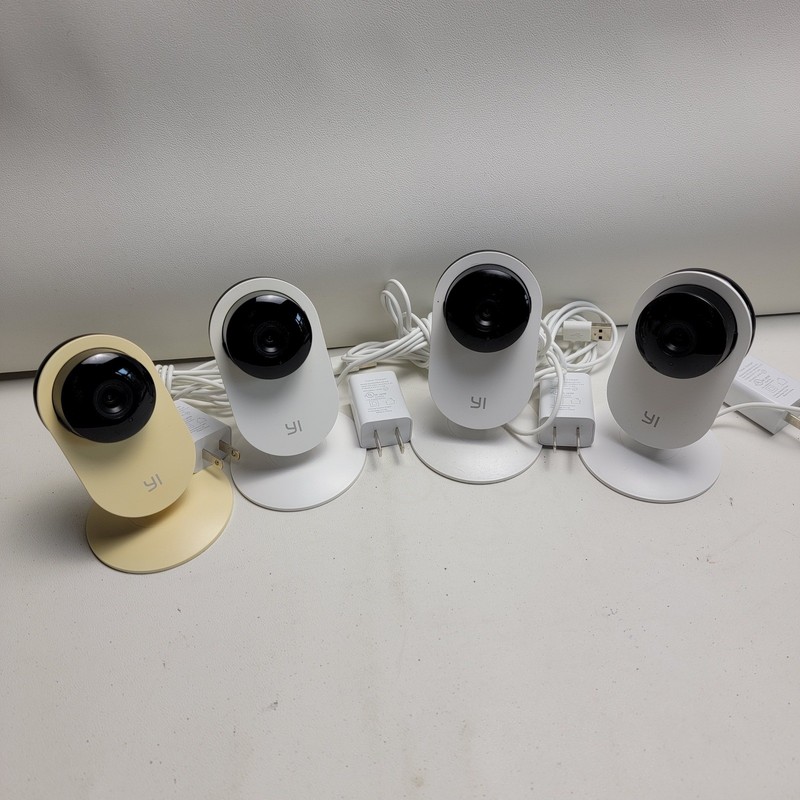 YI 1080p Home Camera Indoor Smart Security WiFi 4-Pack White YYS.2016