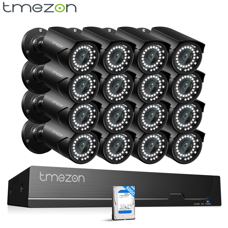 WIFI Security Camera System 16CH PoE NVR Kit AI Detect Siren Alarm Home Sesurity gallery
