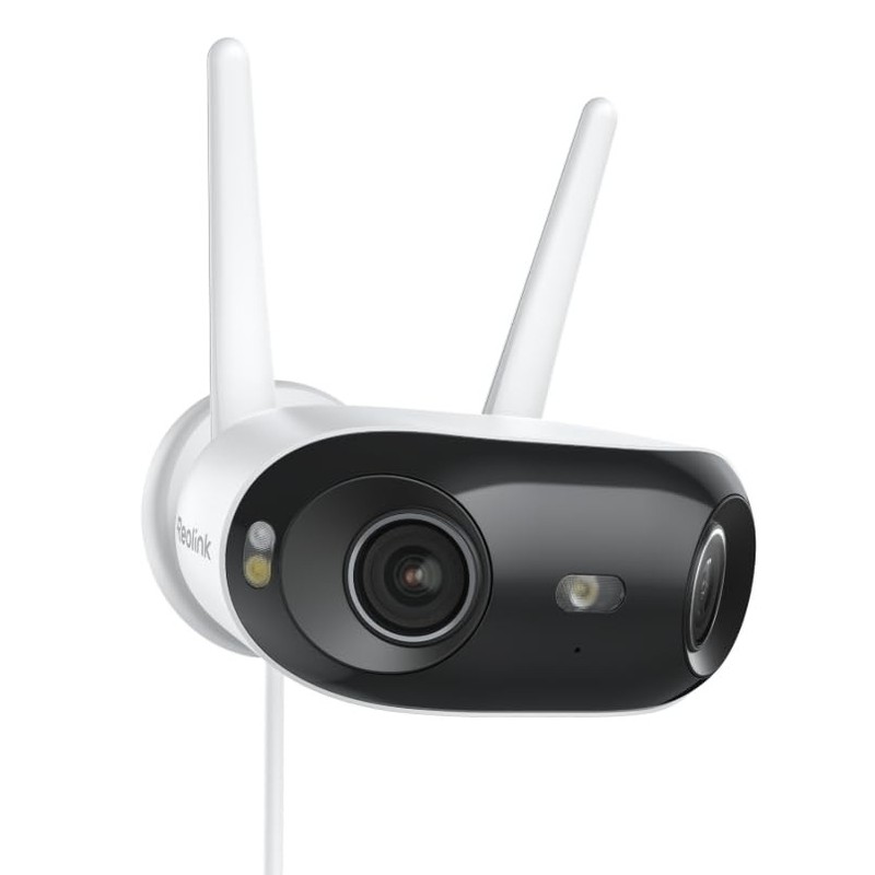 4K 8MP 180° Panoramic Security Camera with Dual-Lens, 2.4/5GHz Dual-Band Wi-F…