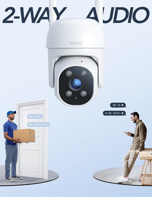 2.4Ghz Outdoor Security Camera, 1080P Cameras for Home Security with Motion Dete gallery