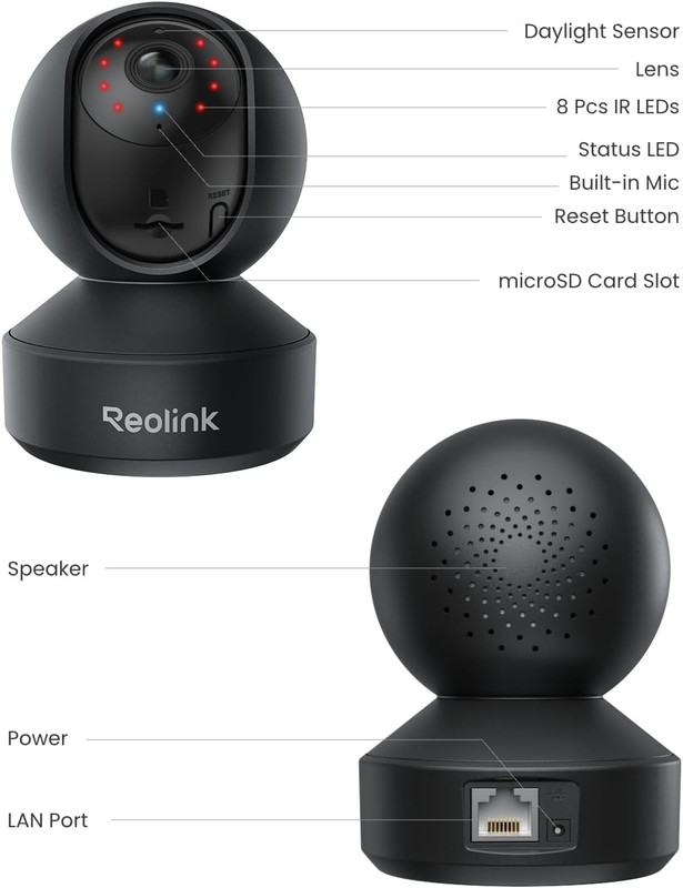 REOLINK E1 Pro(Black) 3K PT Wi-Fi Indoor Camera for Baby & Pet Monitoring, Auto gallery