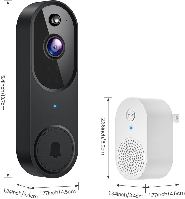 Camara de Timbre Inalambrica Wifi Video Audio Bidireccional Sensor Movimiento gallery