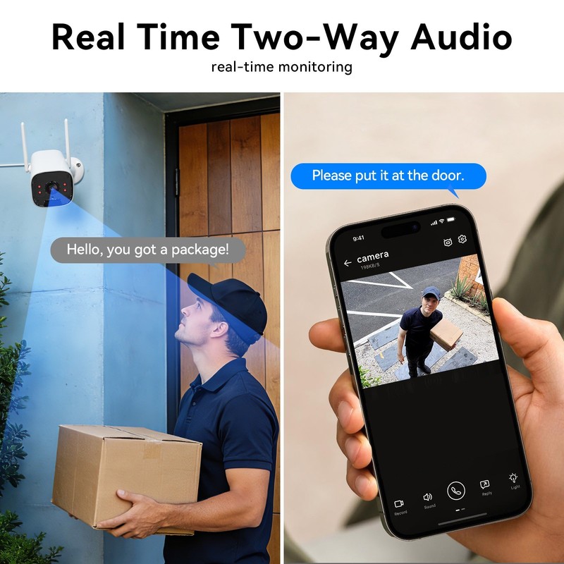 8MP Wireless Security IP Camera System 12'' Monitor 10CH Smart Night Vision 500G gallery