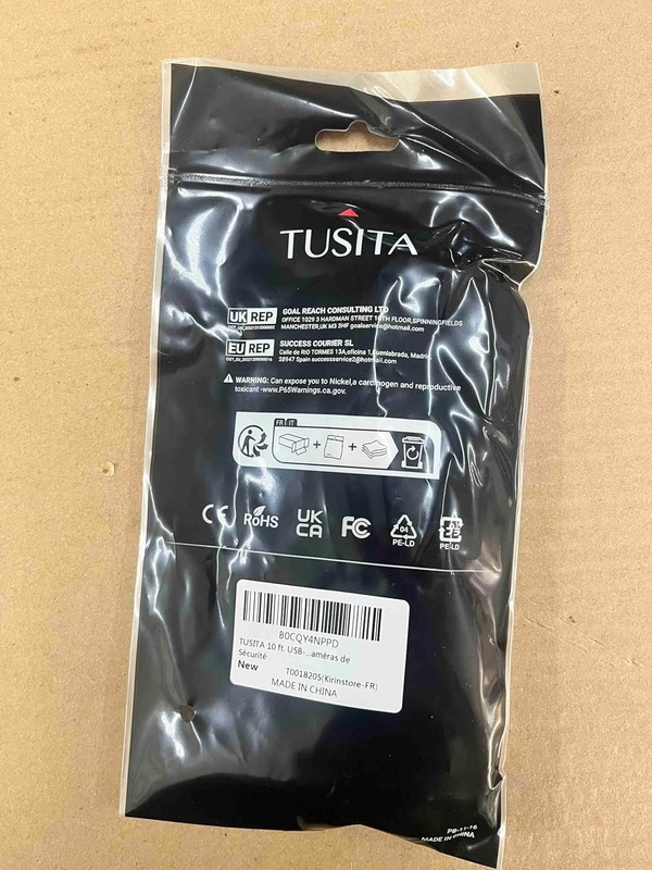 TUSITA 10 ft.USB-C Extension Cable - Compatible with Ring USB-C Solar... gallery