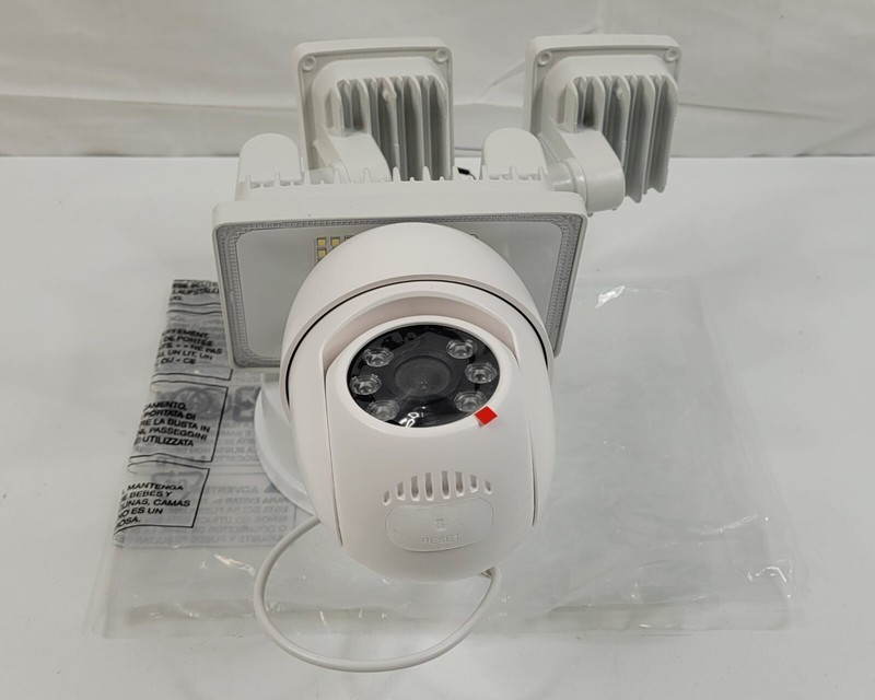 Floodlight Camera Outdoor, 2K HD Security Flood Light Cam Wired, 360° 1 White gallery