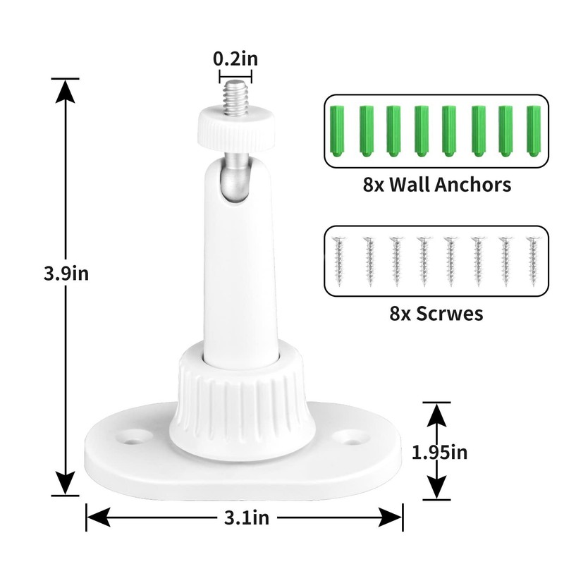 4 Pack Adhesive Wall Mount Compatible With Ring Stick Up Cam Wired/battery And R gallery