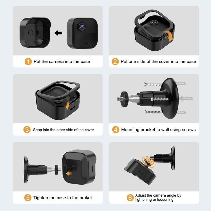 360° Rotating Outdoor Blink Camera Mount - Protective Housing for Secure Viewing gallery
