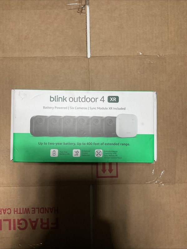Blink Outdoor 4 XR , 6 Camera System w/Sync Module Included – New Sealed