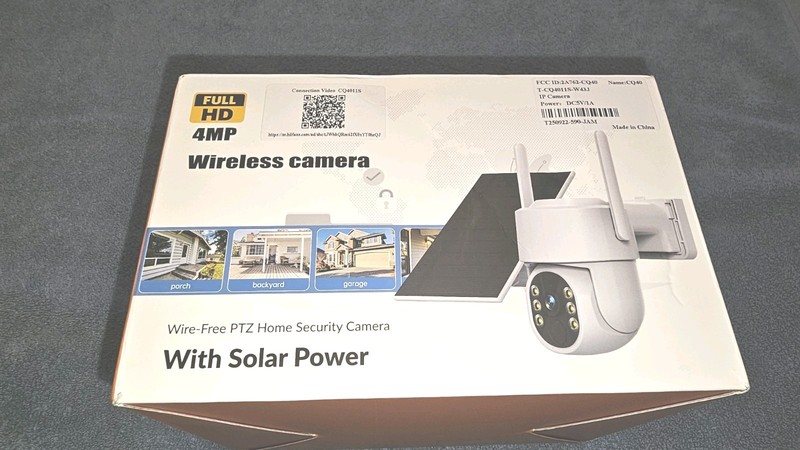 Full HD 4MP Wireless Camera with Solar Power Wire-Free PTZ Home Security Camera