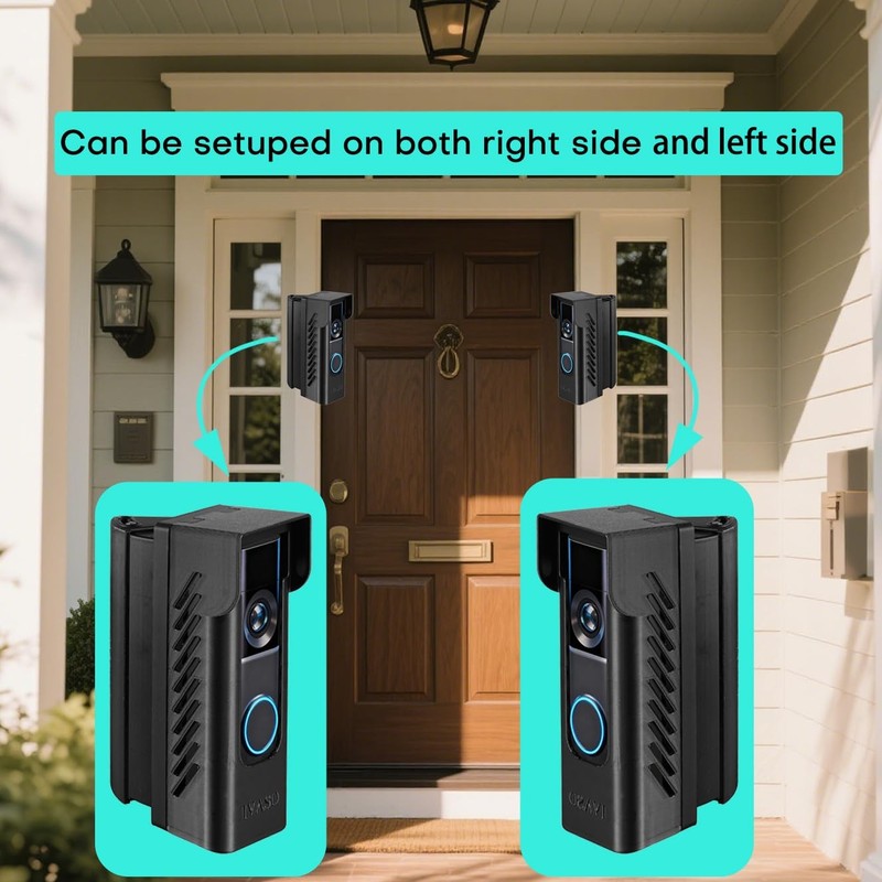 Anti-Theft Angle Adjustable Doorbell Coverd Mount Bracket for Ring Wired Door... gallery