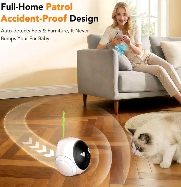 Magic S1 Pet Indoor Camera, Movable Home Security Robot Monitor gallery