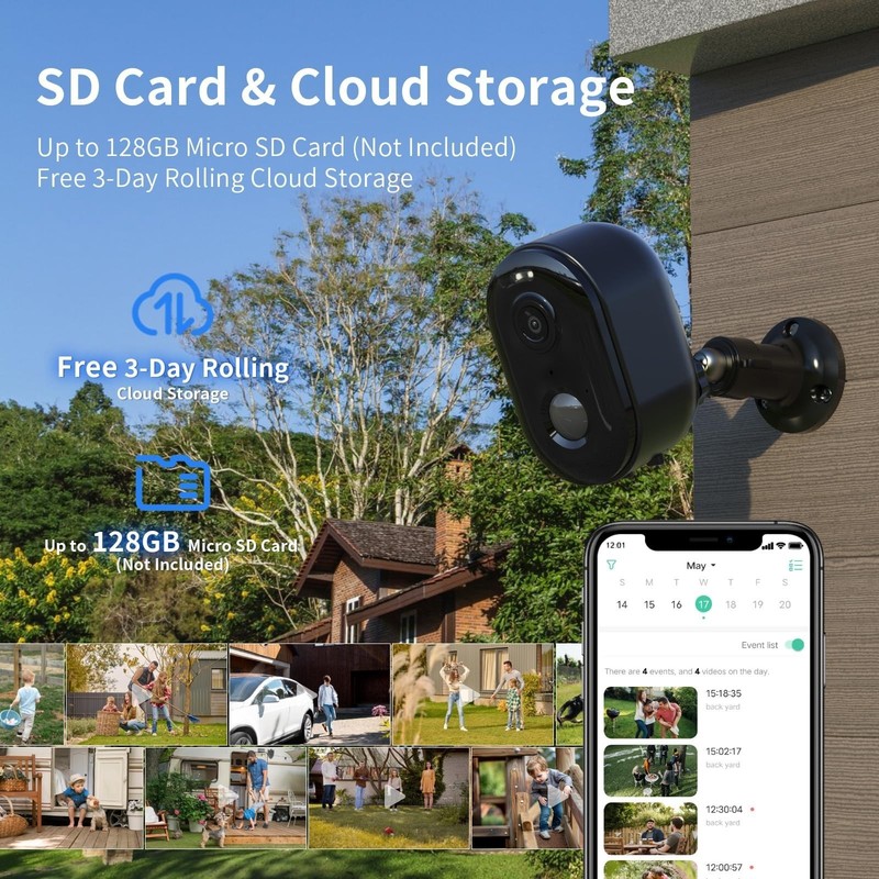 2K Wireless Outdoor Security Camera WiFi Battery Night Vision Armorcope gallery