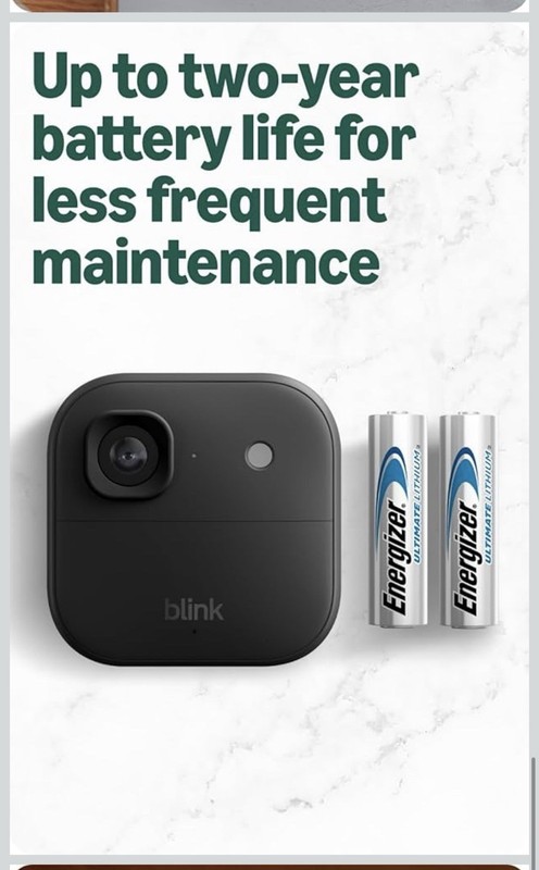 NEW BLINK OUTDOOR 2K+ WIRELESS SECURITY 3 CAMERA SYSTEM - BLACK - SHIPS TODAY gallery