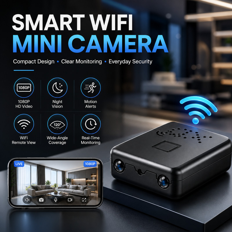 Mini Smart Camera Wireless WiFi Security Camera HD Night Came With Battery gallery